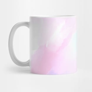 Elegant Pastel Blue Pink Watercolor Painting Mug